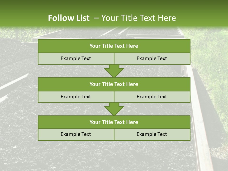 Carbon Train Transportation PowerPoint Template