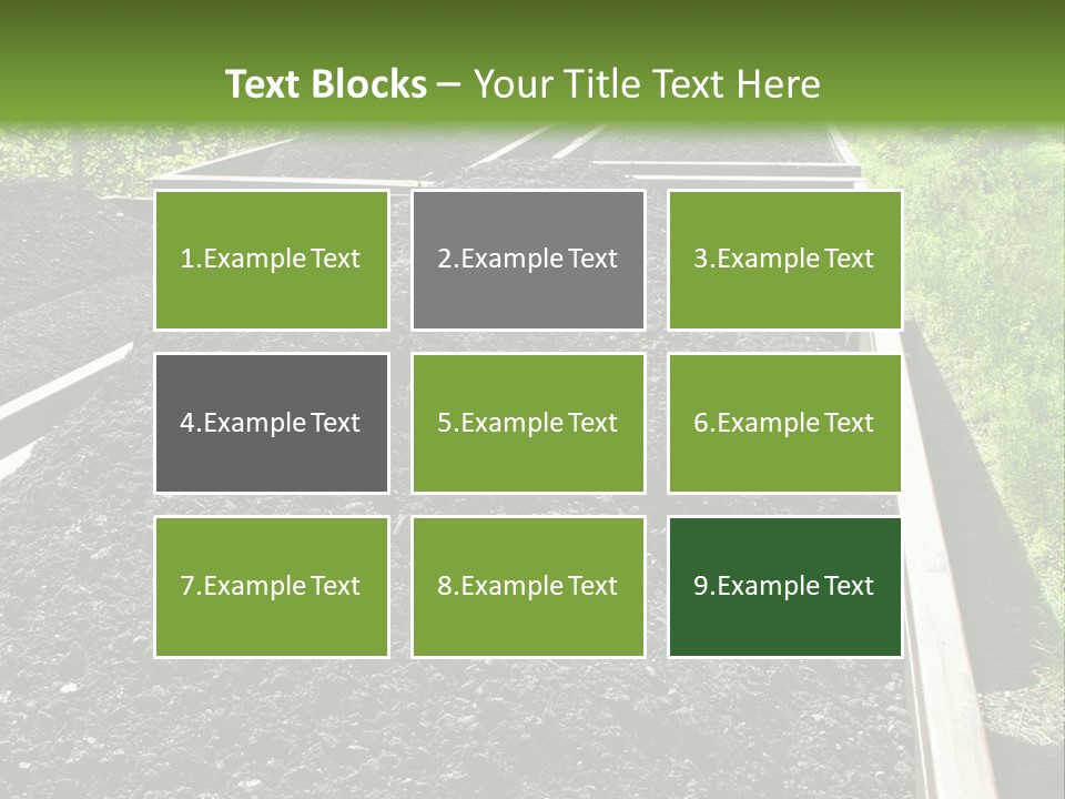 Carbon Train Transportation PowerPoint Template