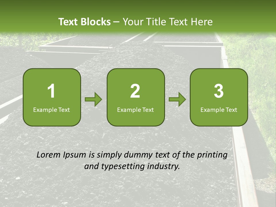 Carbon Train Transportation PowerPoint Template