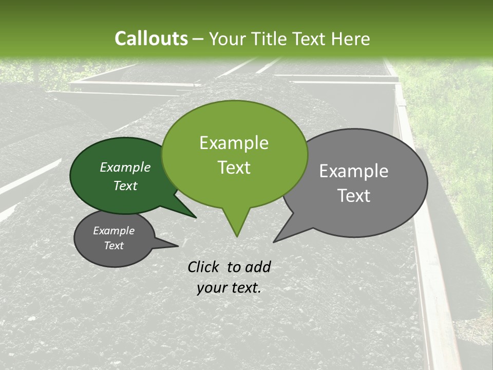 Carbon Train Transportation PowerPoint Template