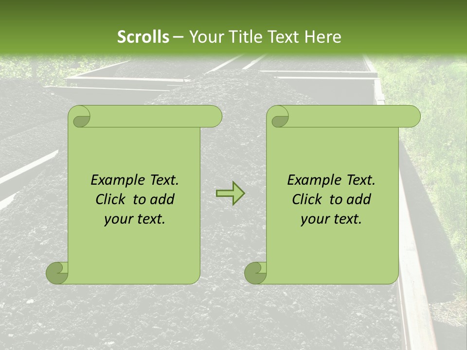 Carbon Train Transportation PowerPoint Template