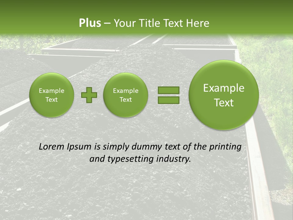 Carbon Train Transportation PowerPoint Template
