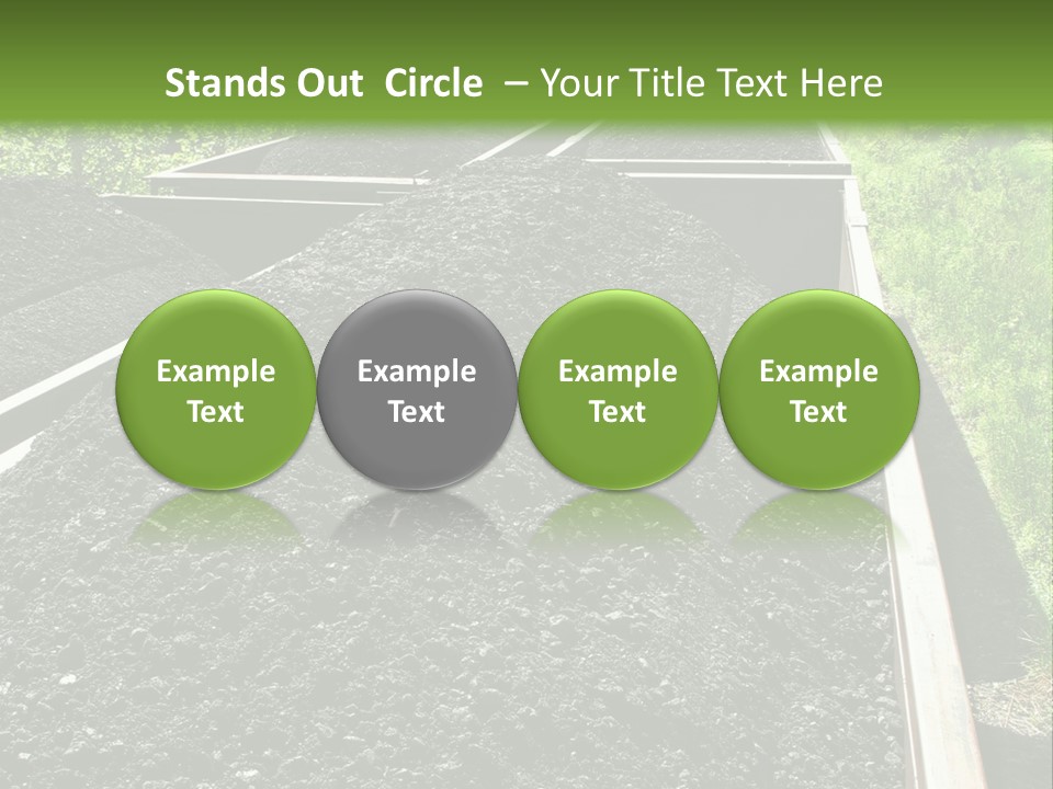 Carbon Train Transportation PowerPoint Template