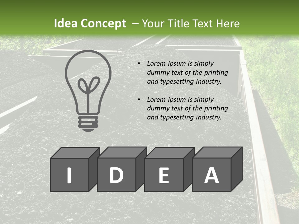 Carbon Train Transportation PowerPoint Template