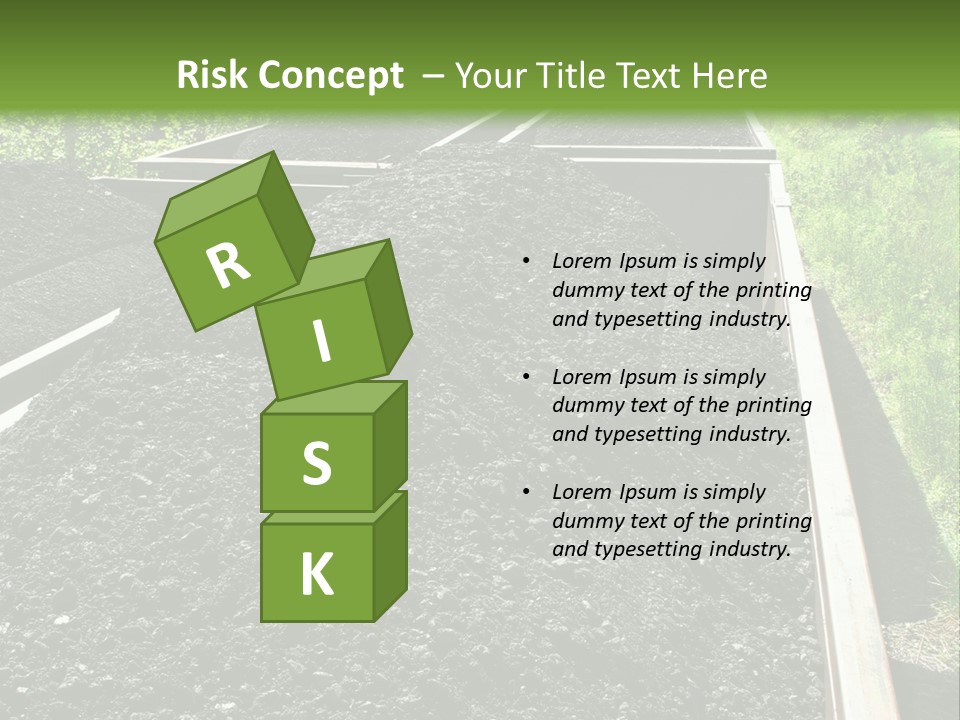 Carbon Train Transportation PowerPoint Template