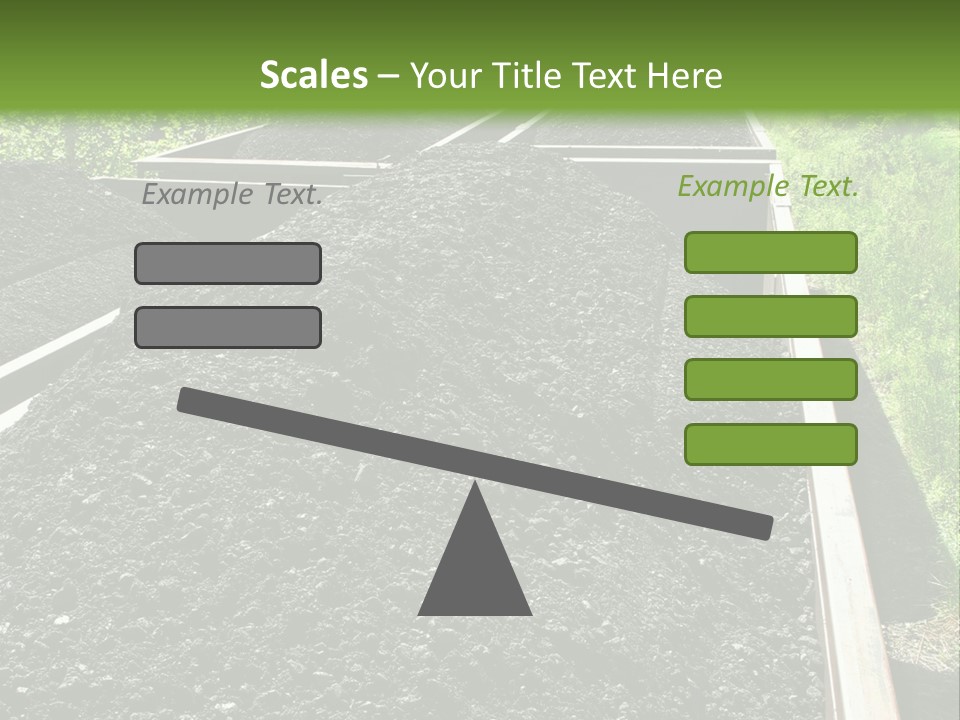 Carbon Train Transportation PowerPoint Template