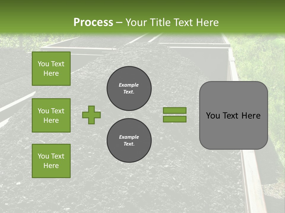 Carbon Train Transportation PowerPoint Template