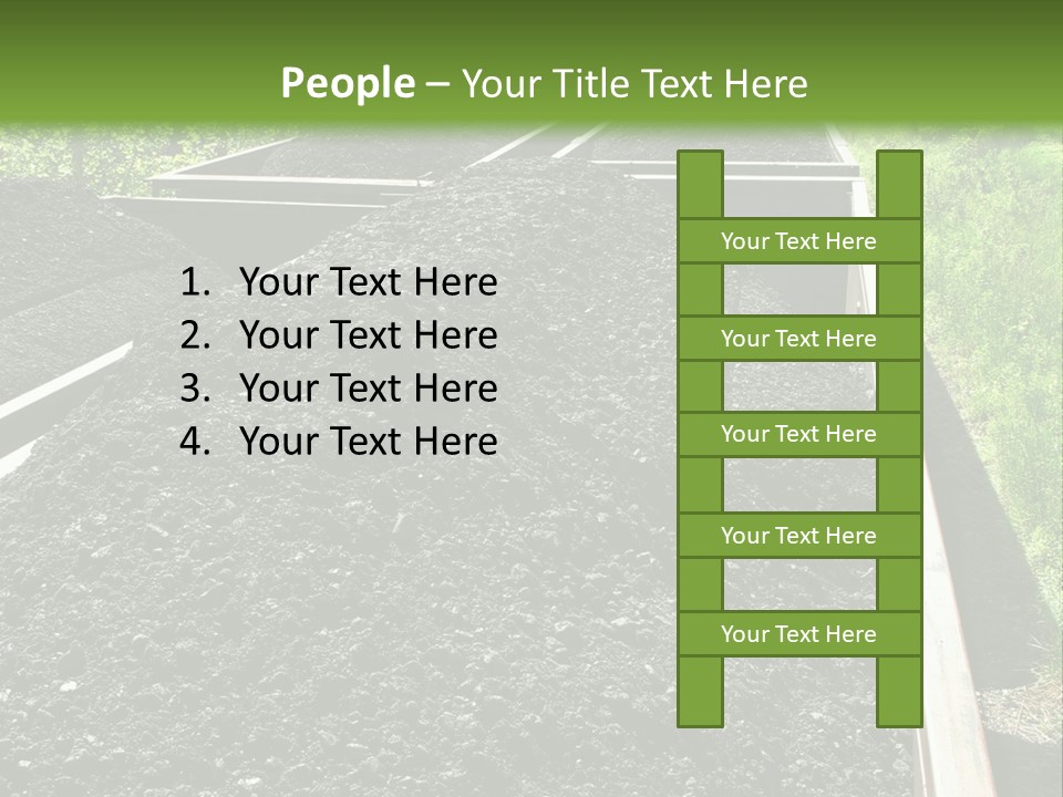 Carbon Train Transportation PowerPoint Template