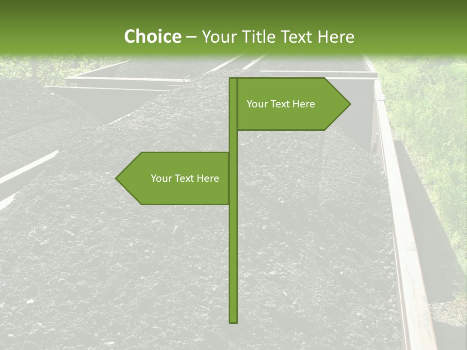 Carbon Train Transportation PowerPoint Template