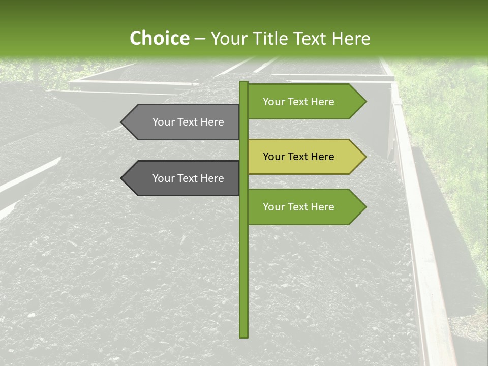 Carbon Train Transportation PowerPoint Template