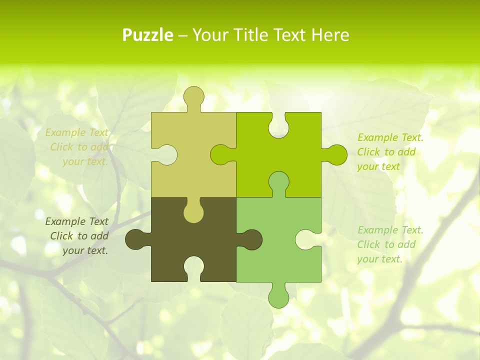 Trees Summer Spring PowerPoint Template