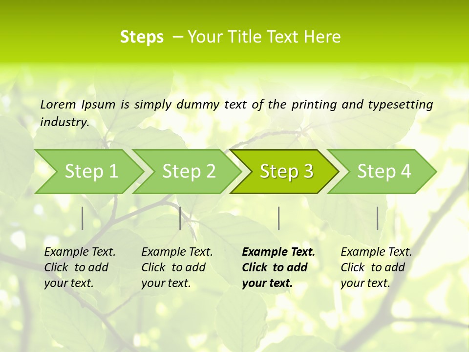 Trees Summer Spring PowerPoint Template