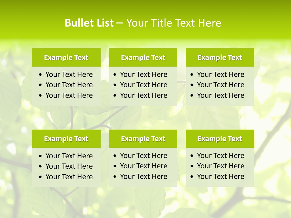 Trees Summer Spring PowerPoint Template