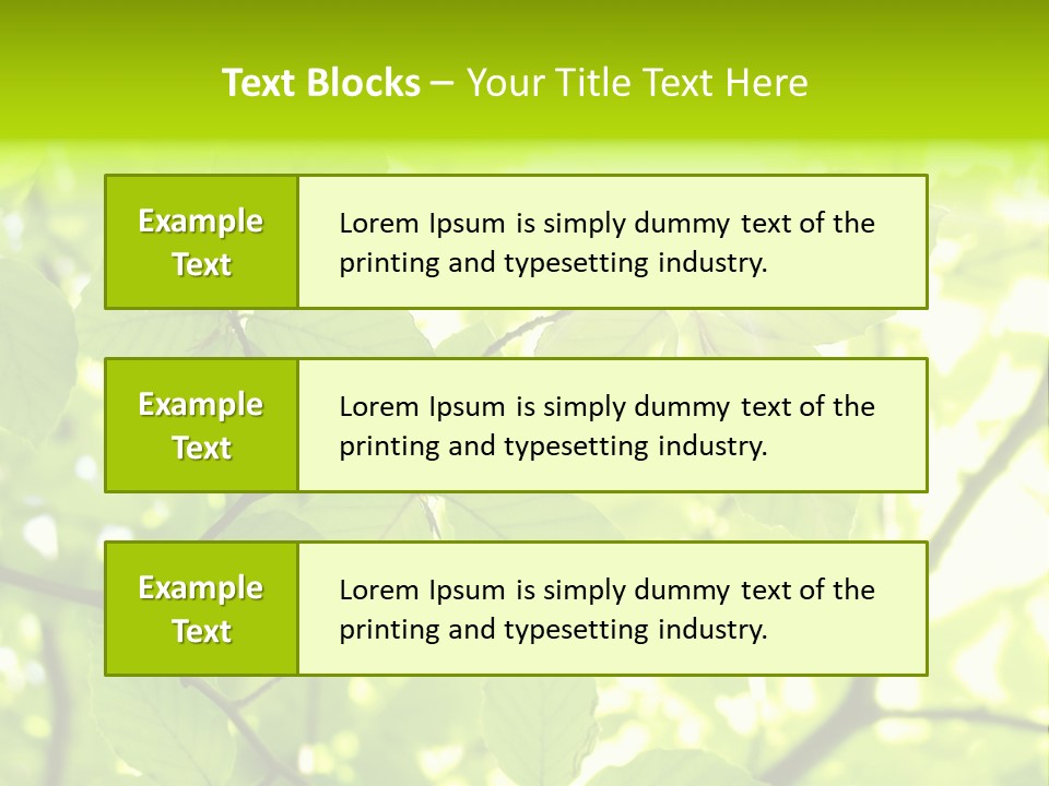 Trees Summer Spring PowerPoint Template