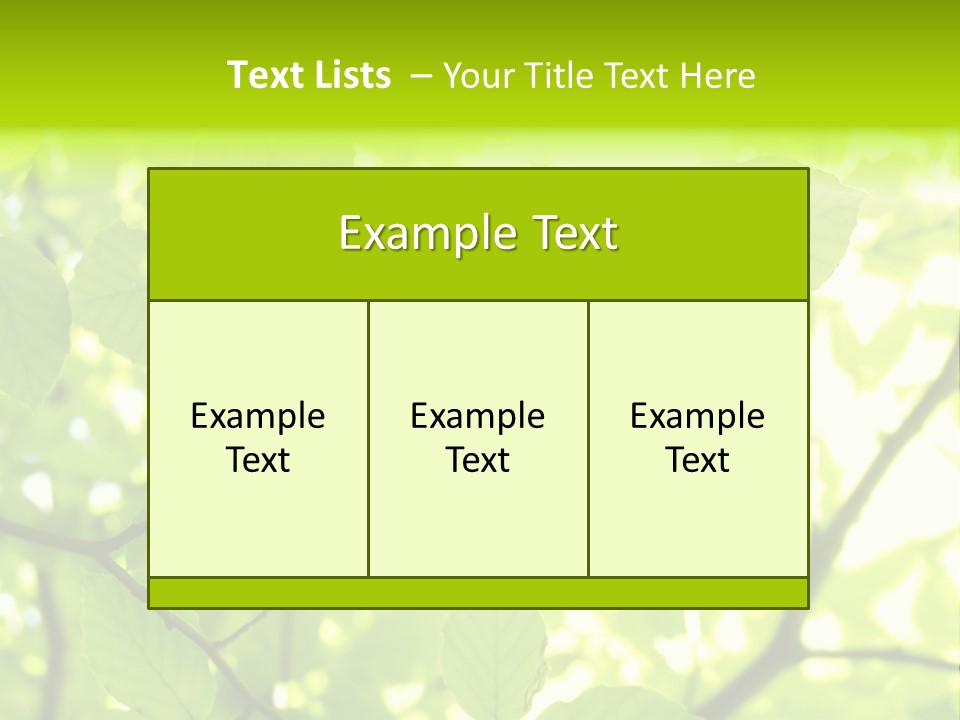 Trees Summer Spring PowerPoint Template