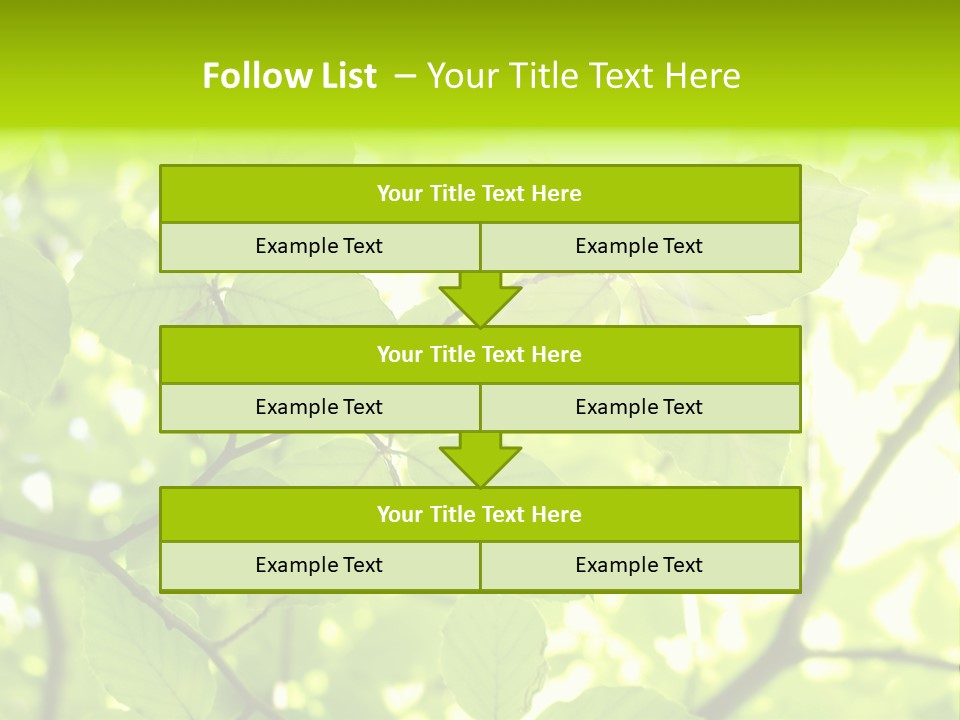 Trees Summer Spring PowerPoint Template