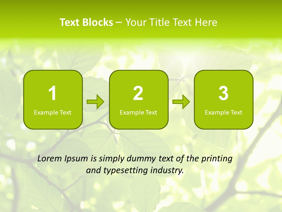 Trees Summer Spring PowerPoint Template