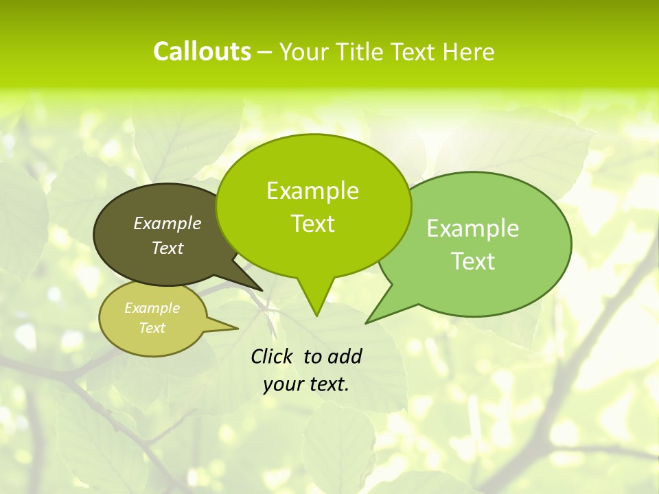 Trees Summer Spring PowerPoint Template