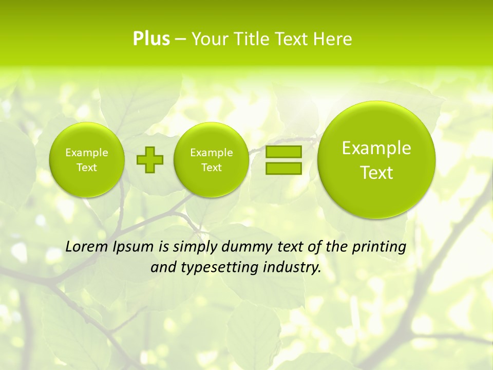 Trees Summer Spring PowerPoint Template