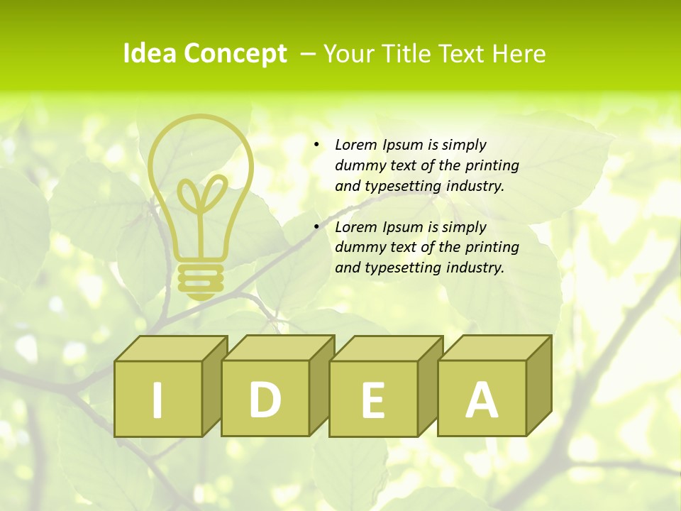 Trees Summer Spring PowerPoint Template