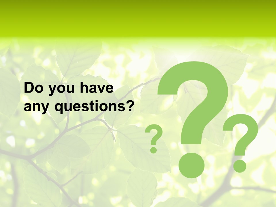 Trees Summer Spring PowerPoint Template