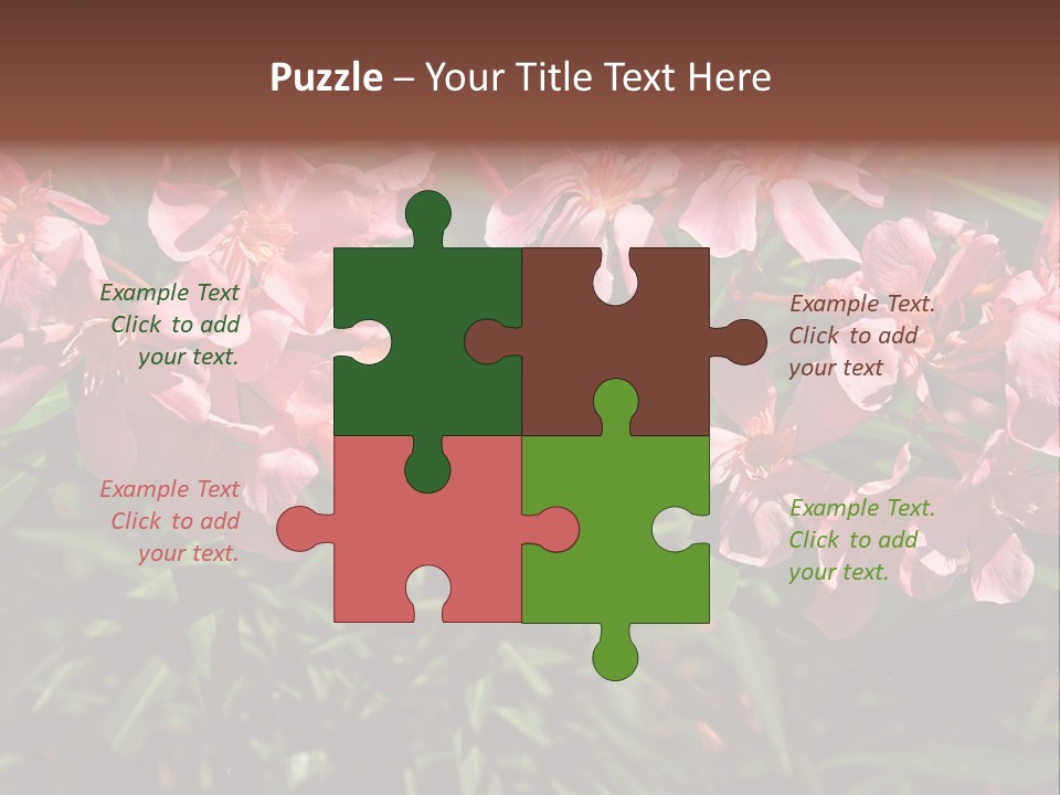 Colourful Plant Postcard PowerPoint Template