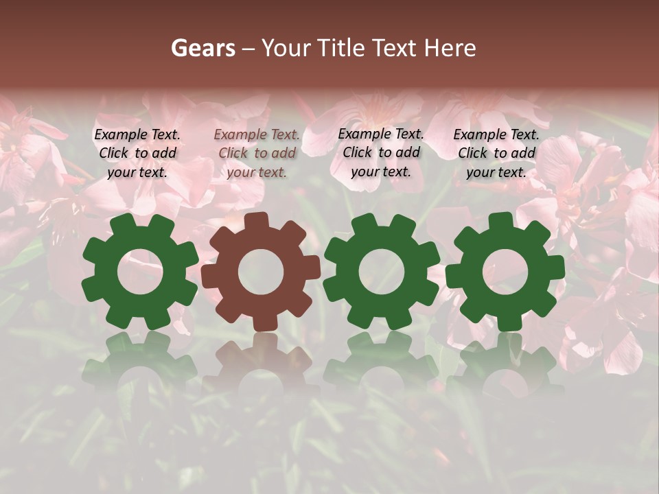 Colourful Plant Postcard PowerPoint Template