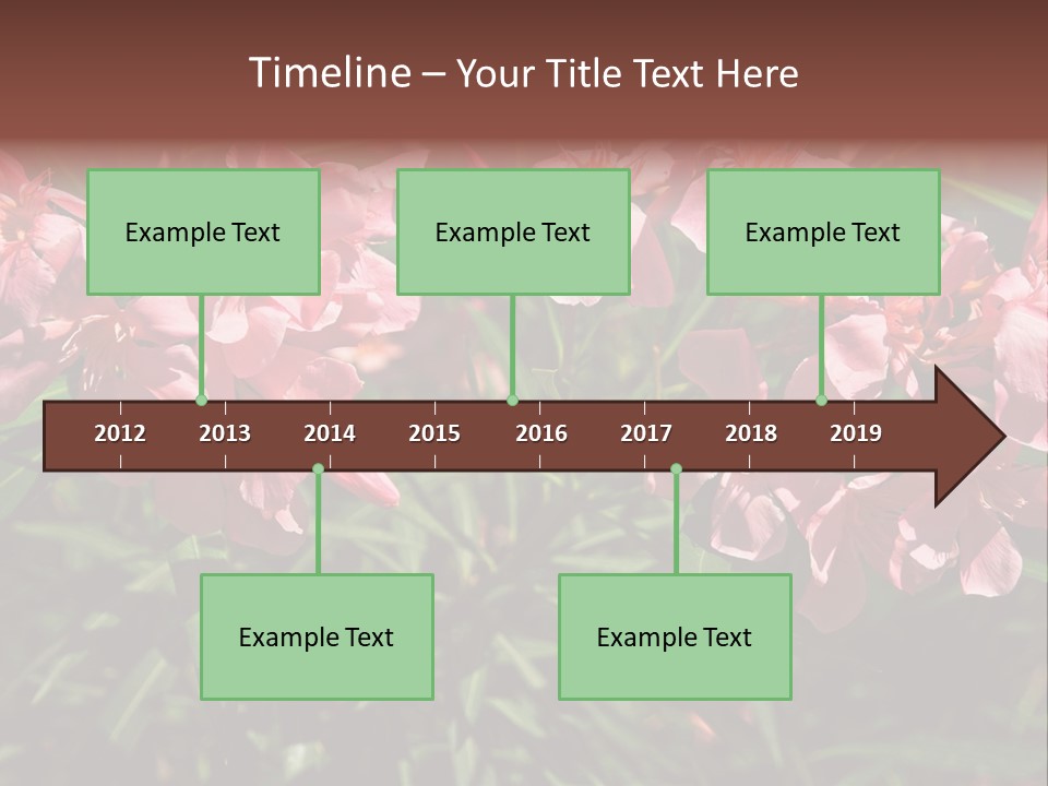 Colourful Plant Postcard PowerPoint Template