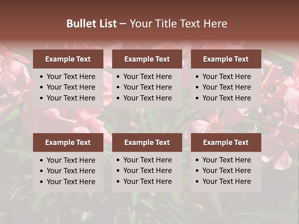 Colourful Plant Postcard PowerPoint Template