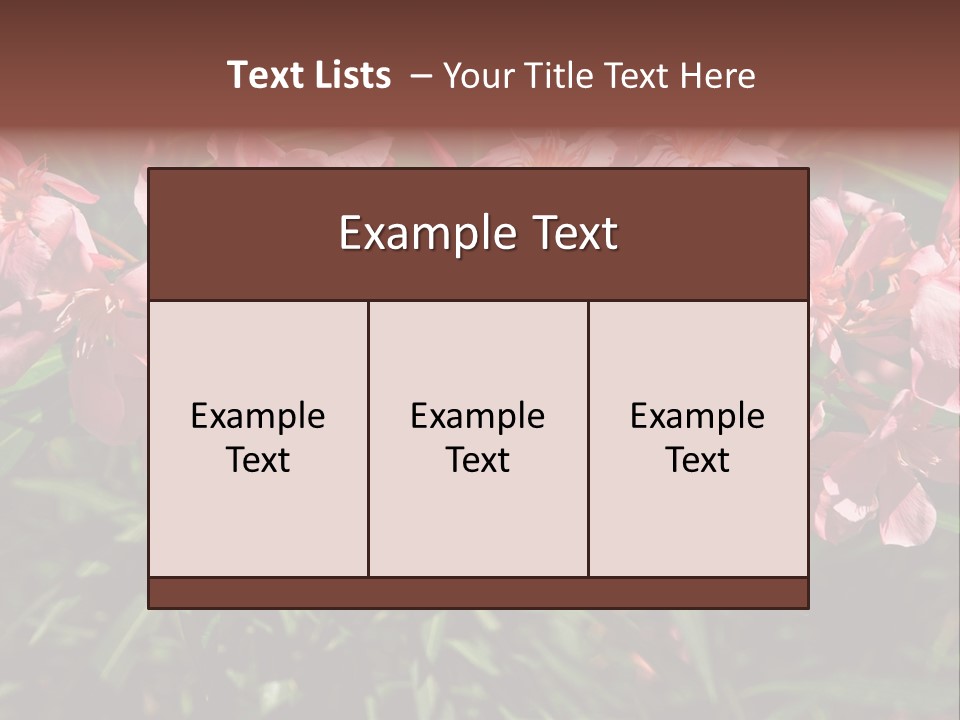 Colourful Plant Postcard PowerPoint Template