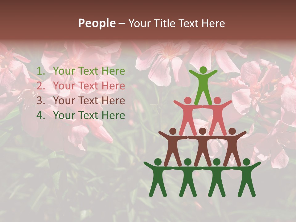 Colourful Plant Postcard PowerPoint Template