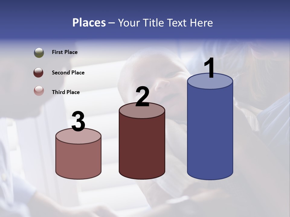 Well Being Blue Gym PowerPoint Template