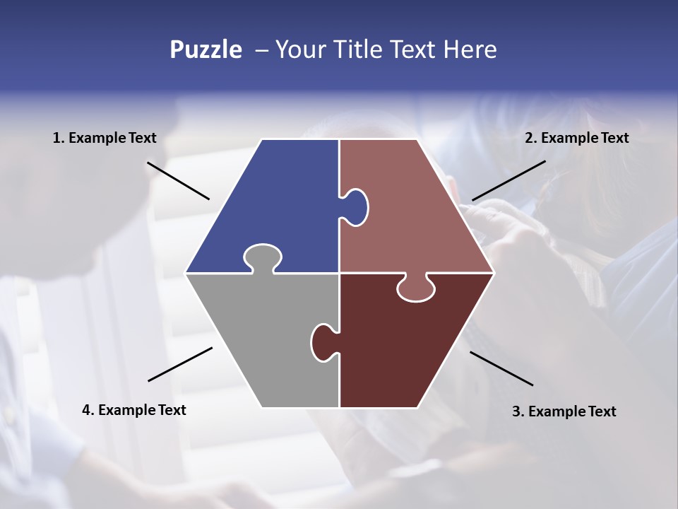 Well Being Blue Gym PowerPoint Template