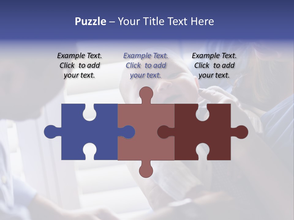 Well Being Blue Gym PowerPoint Template