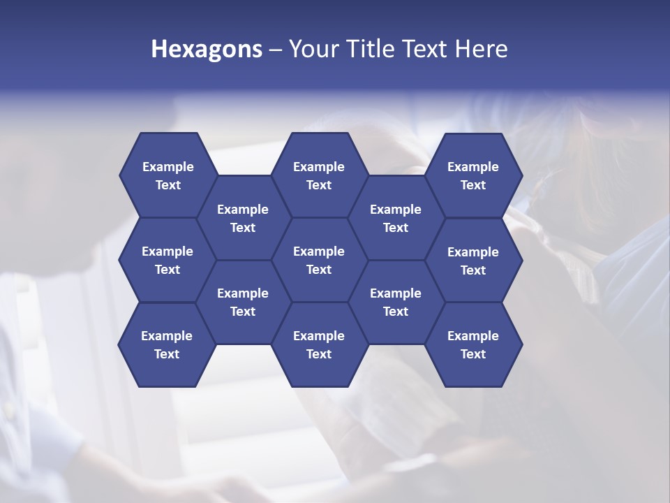 Well Being Blue Gym PowerPoint Template