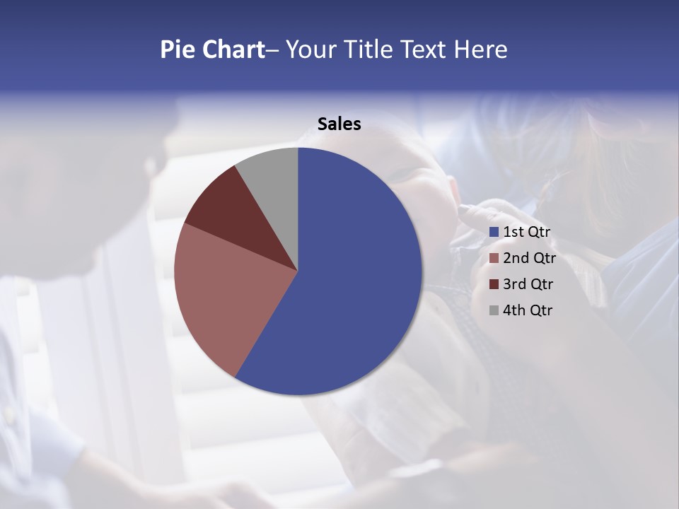 Well Being Blue Gym PowerPoint Template