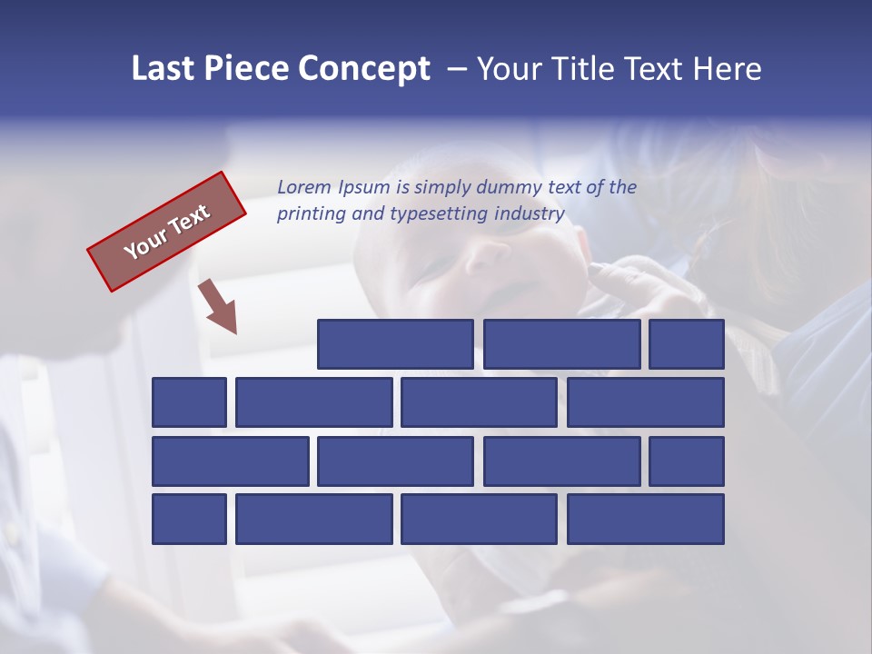 Well Being Blue Gym PowerPoint Template