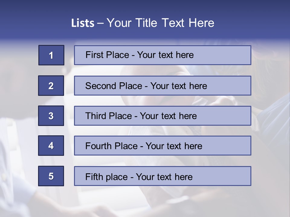 Well Being Blue Gym PowerPoint Template