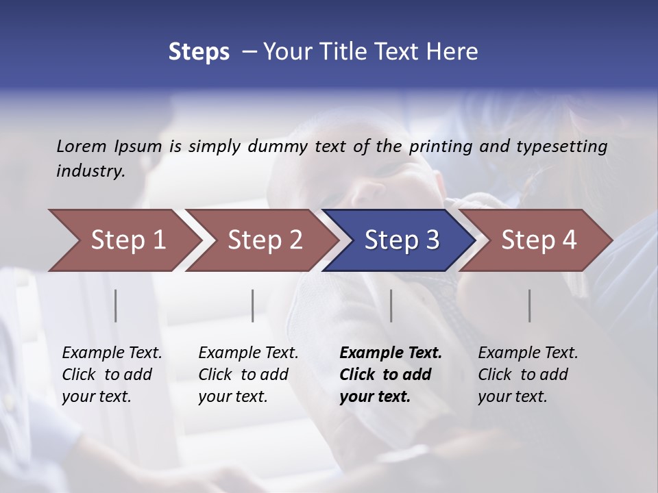 Well Being Blue Gym PowerPoint Template