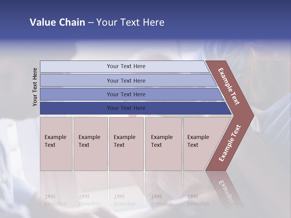 Well Being Blue Gym PowerPoint Template