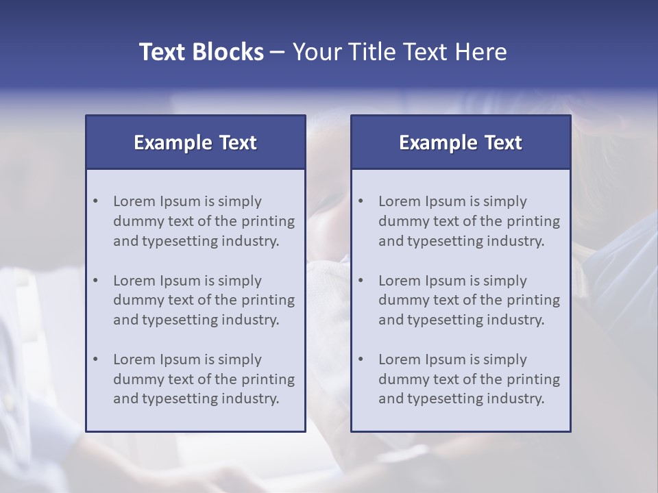 Well Being Blue Gym PowerPoint Template