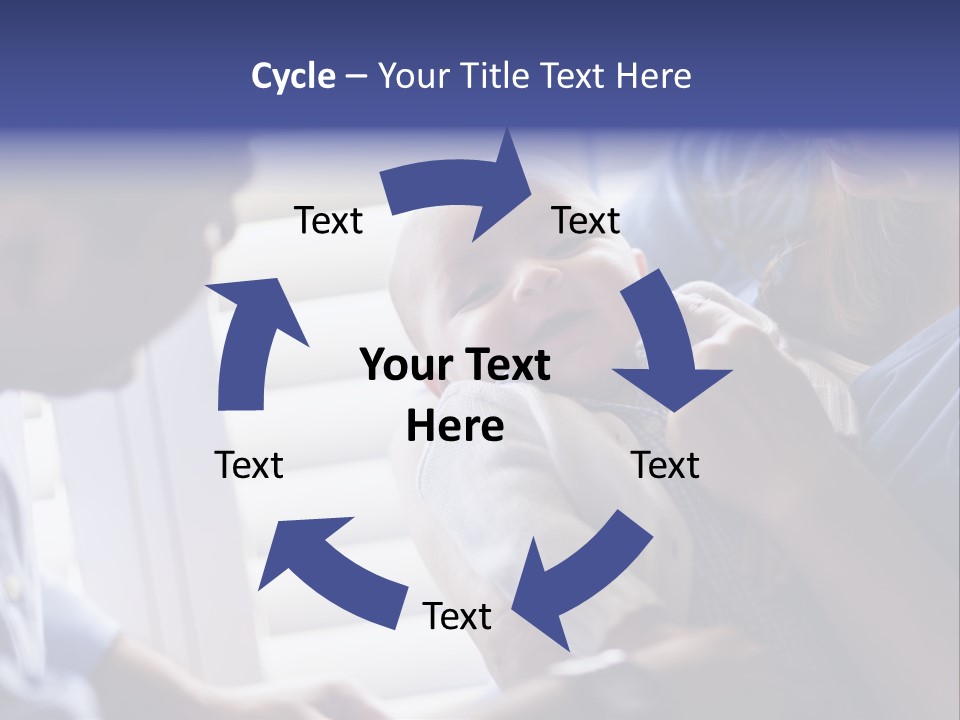 Well Being Blue Gym PowerPoint Template