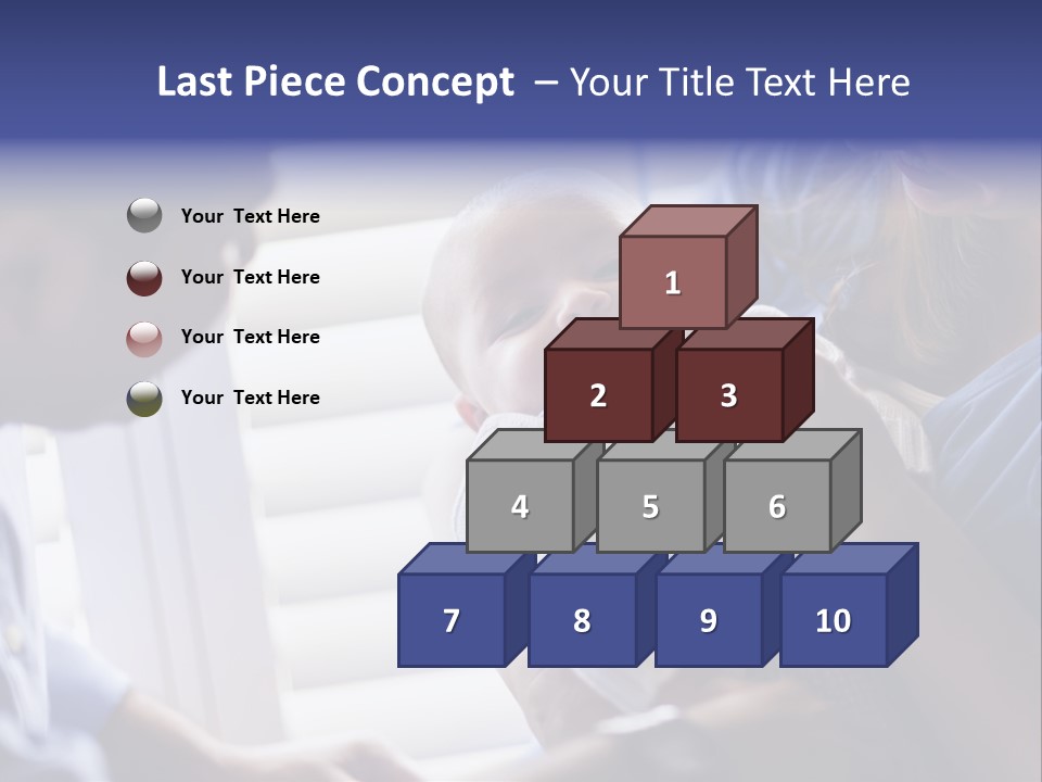 Well Being Blue Gym PowerPoint Template