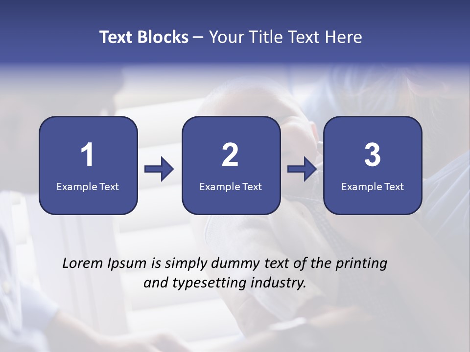 Well Being Blue Gym PowerPoint Template