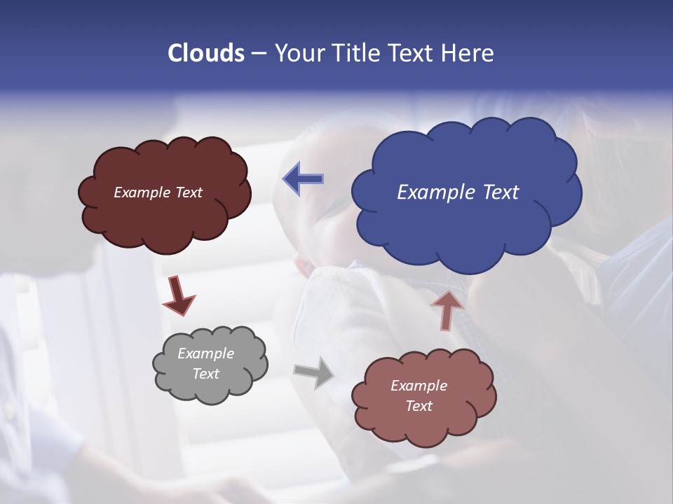 Well Being Blue Gym PowerPoint Template