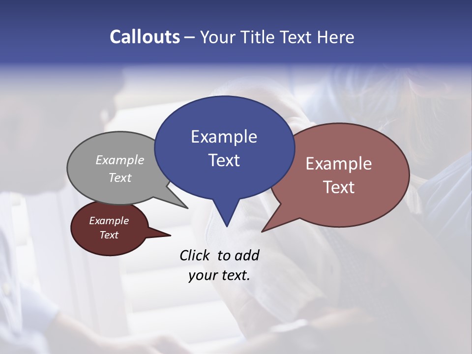 Well Being Blue Gym PowerPoint Template