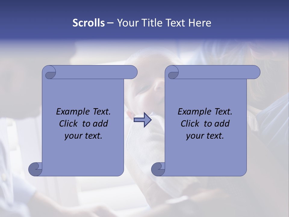 Well Being Blue Gym PowerPoint Template