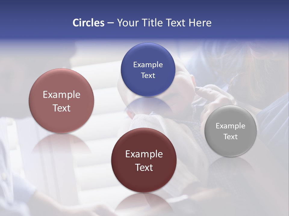 Well Being Blue Gym PowerPoint Template