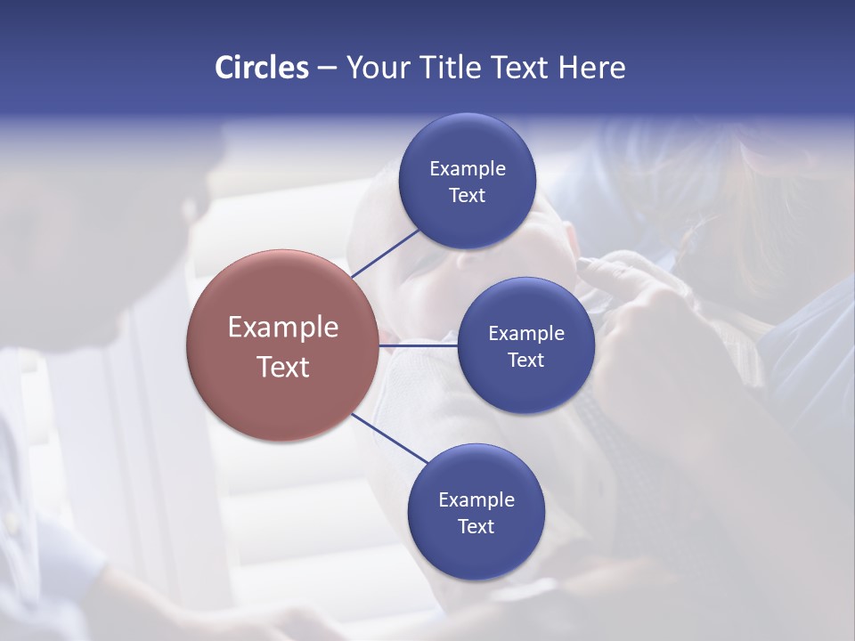 Well Being Blue Gym PowerPoint Template