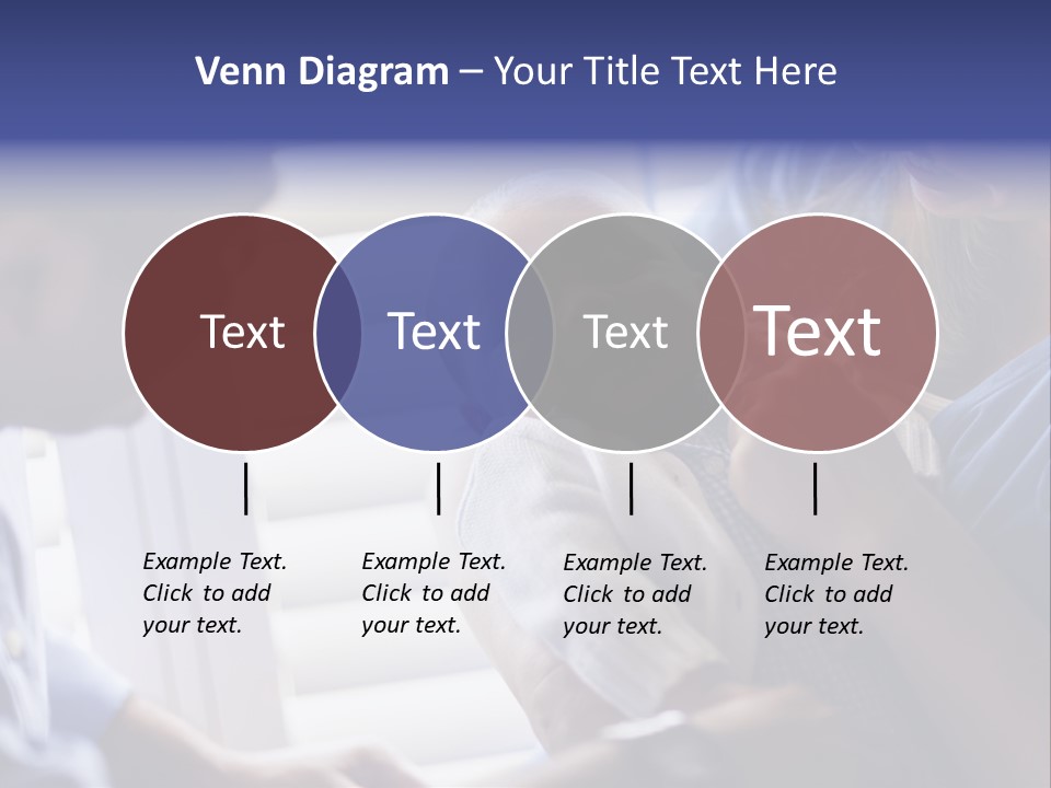 Well Being Blue Gym PowerPoint Template